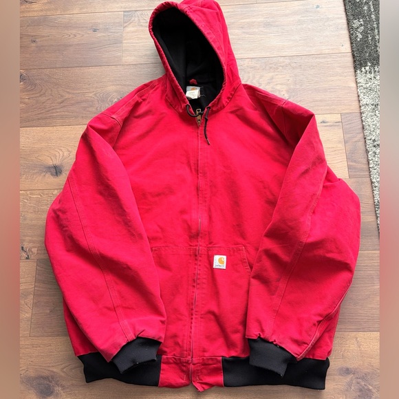 Vintage 90’s Red Carhartt Jacket - Picture 3 of 7